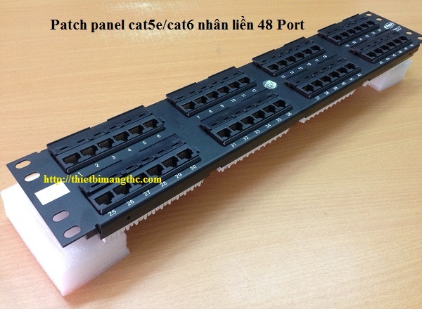 Patch panel 48 cổng cat5e AMP nhân liền